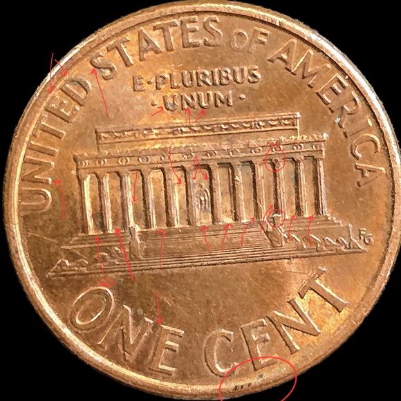 1993D Lincoln Cent Doubled Double Die Ear Xtra VDB Phantom Images Die Clash READ - Picture 10 of 10